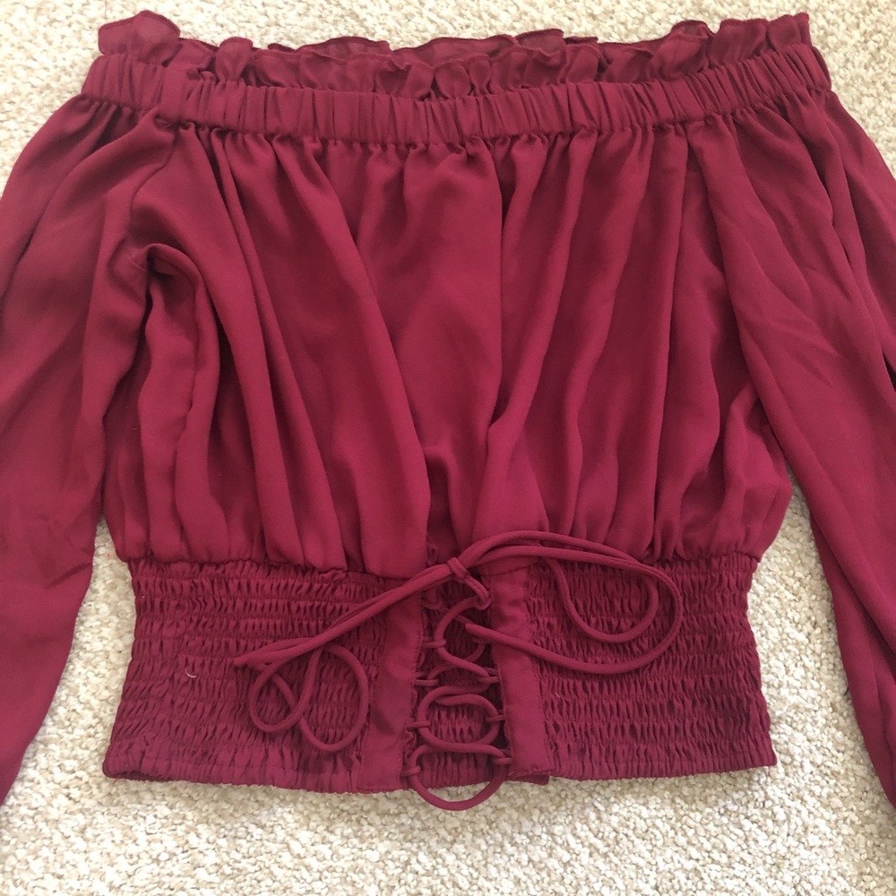 Charlotte Russe off the shoulder shirt